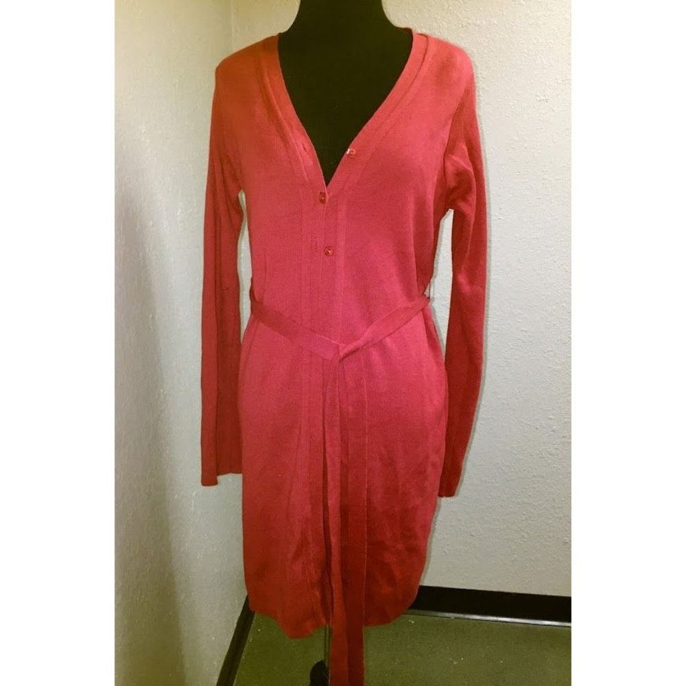 Mama Maternity Sweater - Red Long sweater jacket - Size M - Comfortable